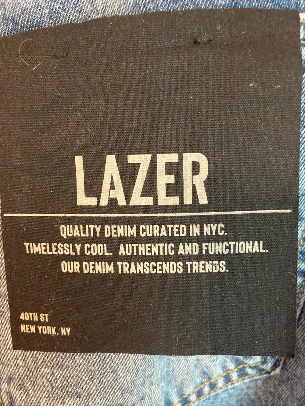 Lazer Men’s Relaxed Fit Jeans - Medium Wash Blue - 34